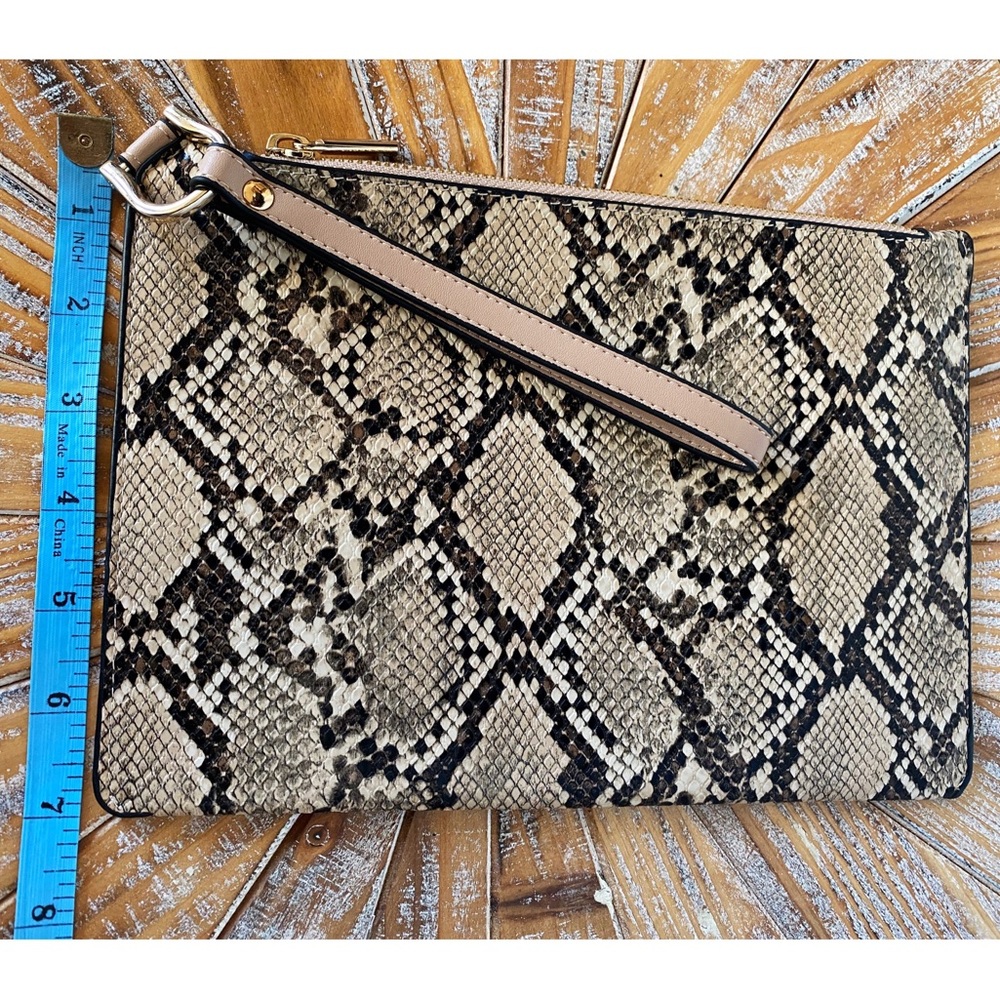 EUC A New Day Snake Faux Leather Wristlet - Picture 3 of 5